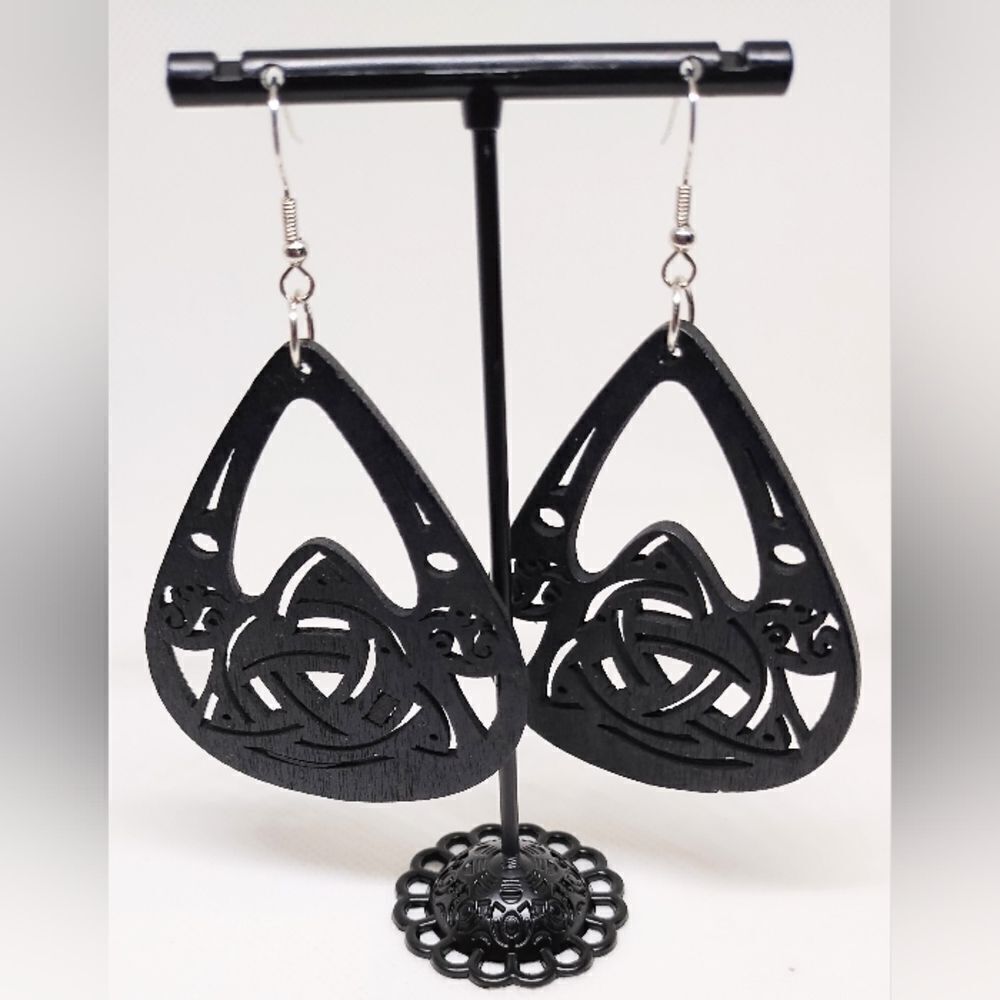 Earrings women's wooden‎ dangle new e54